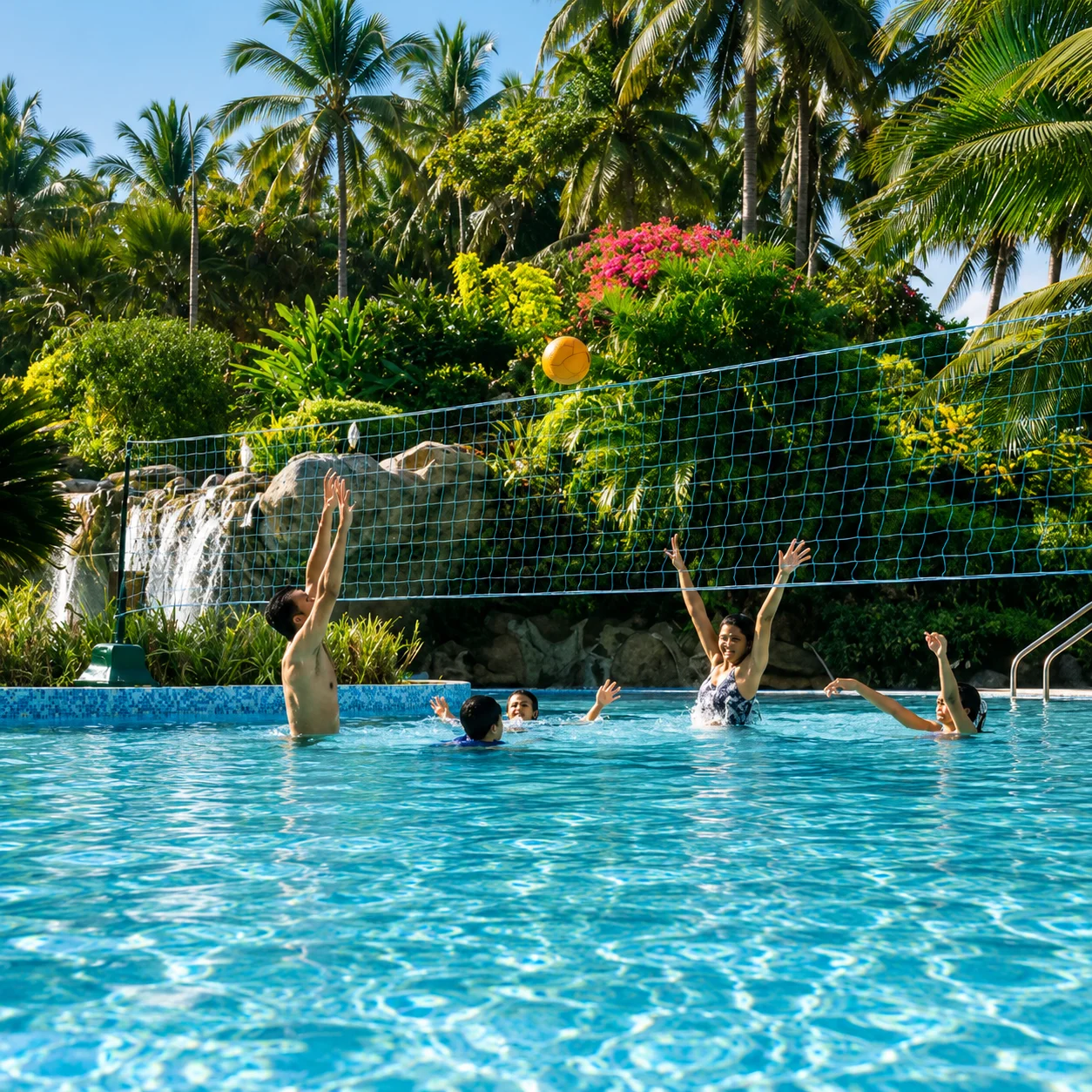Pool activities at The Retreat